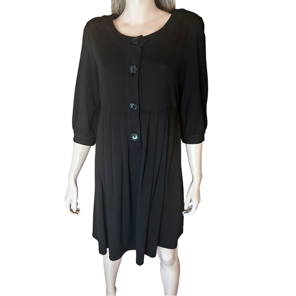 Max Studio Rayon Blend Dress Tunic Button Front EUC - Picture 3 of 15